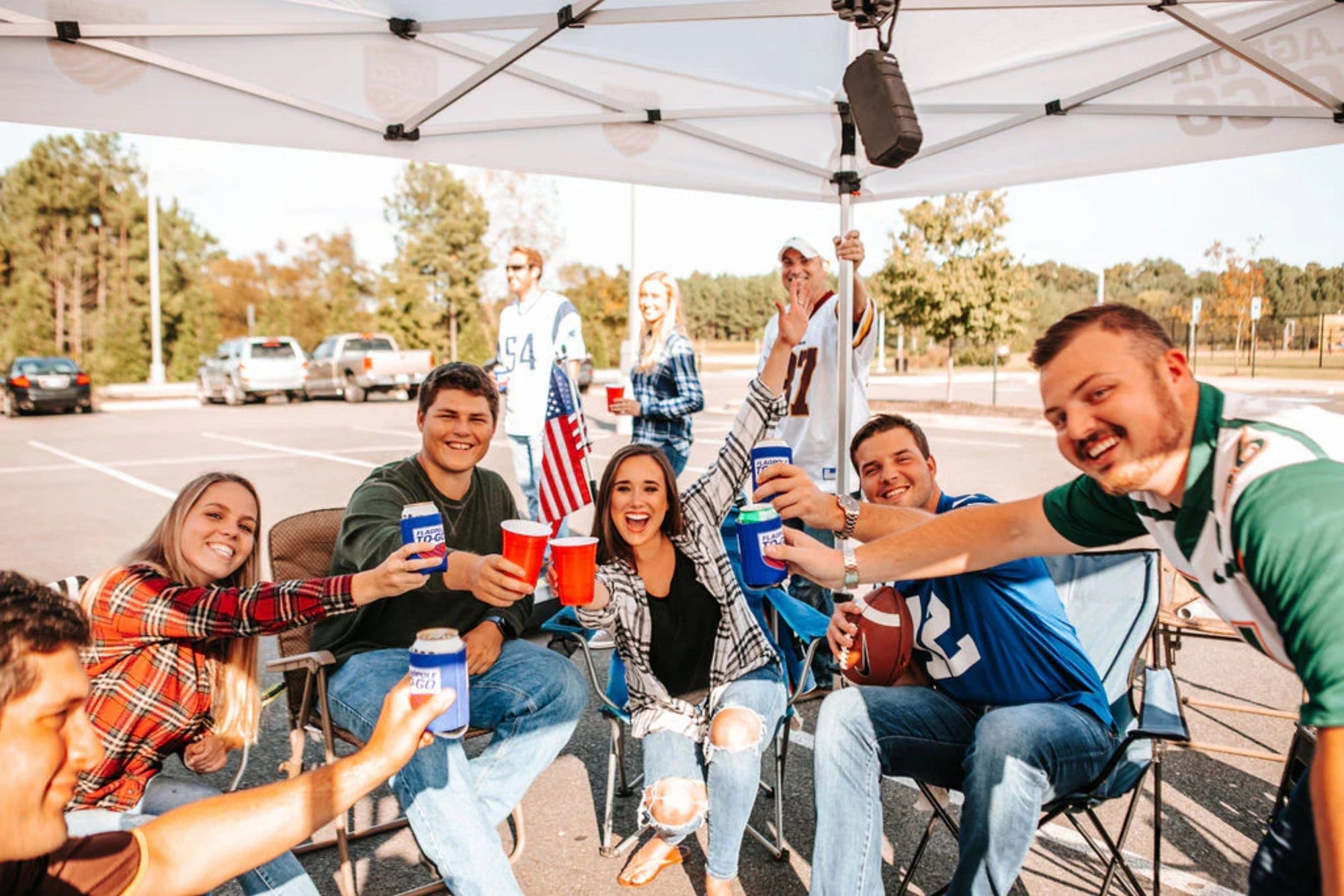 A group of friends enjoying drinks